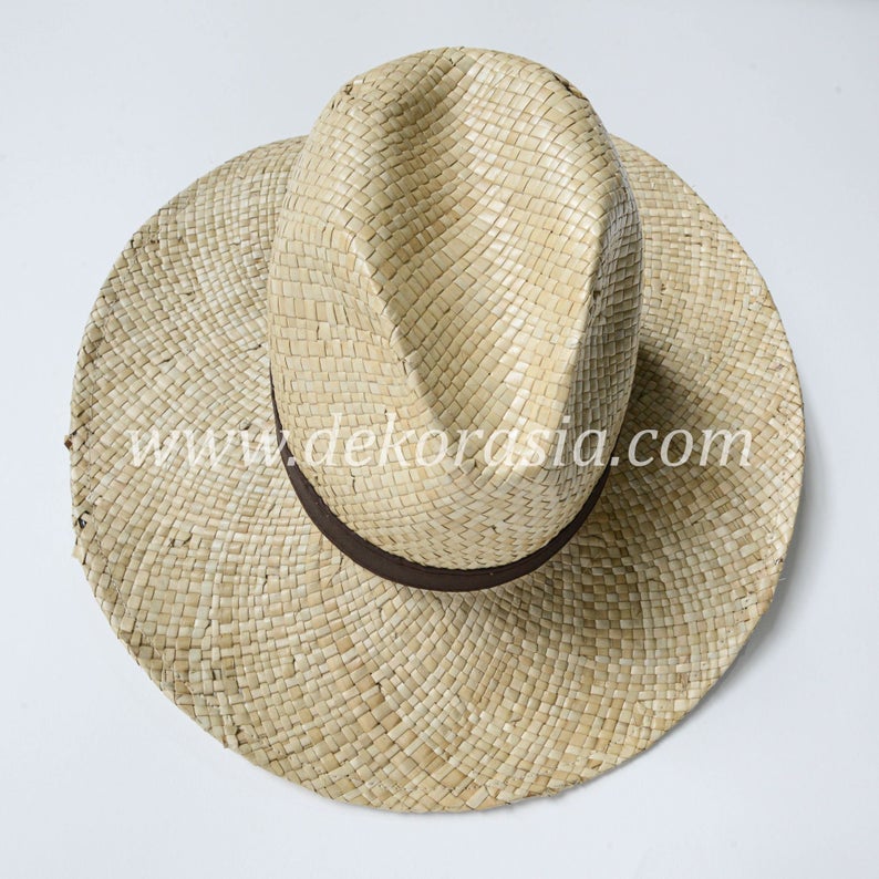 Cowboy Hat Elegant Style with Simple Rope Beach Straw Hat for Men - Type B | Woven Hat | Free Shipping